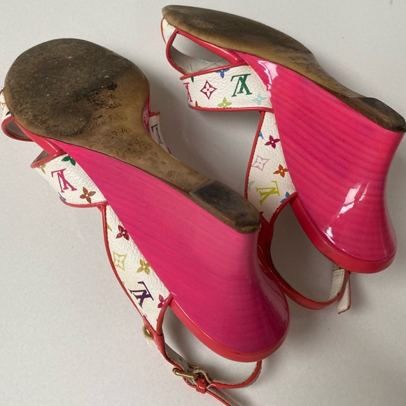 Louis Vuitton pink Multicolor Monogram shoes - Picture 8 of 15